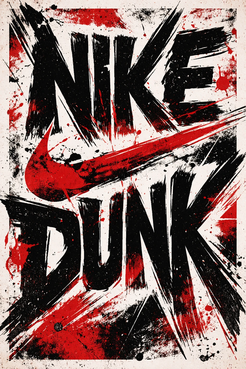 Текстовый фон NIKE DUNK