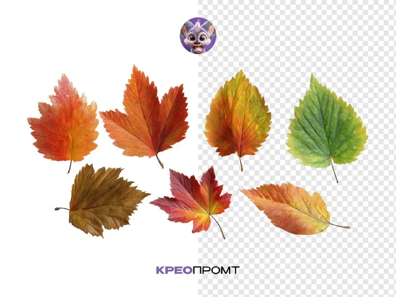 Herbstliche 3D-Blätter